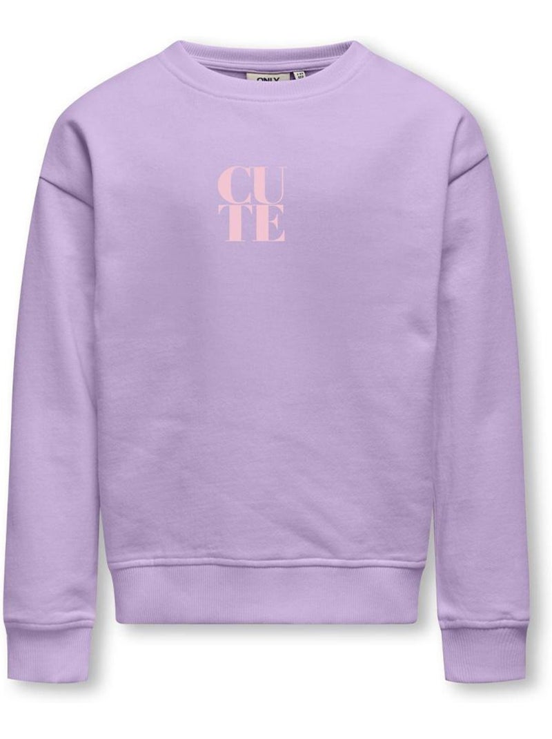 Sweat Violeta para Menina Kids Only Ditte Roxo - Kiabi