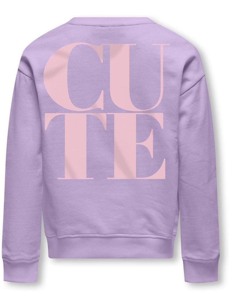 Sweat Violeta para Menina Kids Only Ditte Roxo - Kiabi