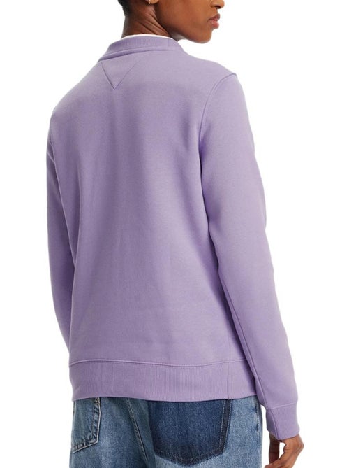Sweat Violeta Tommy Hilfiger Flag Crew para Mulher - Kiabi Sweat Violeta Tommy Hilfiger Flag Crew para Mulher - Kiabi