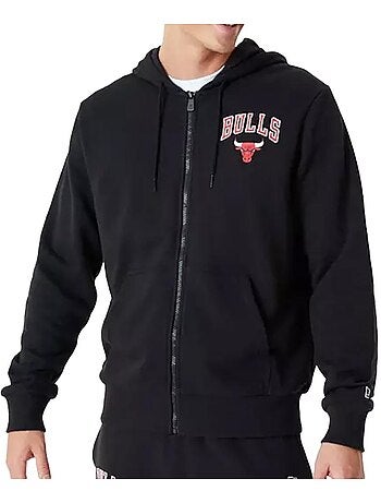 Sweat Zíper Preto New Era 60348866 para Homem