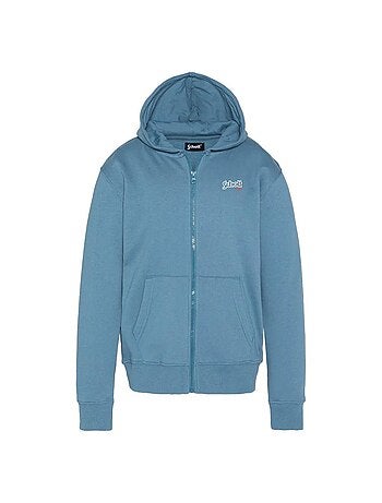 Sweat zippado azul para menino schott sam
