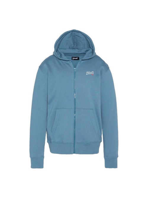 Sweat Zippado Azul para Menino Schott Sam - Kiabi Sweat Zippado Azul para Menino Schott Sam - Kiabi