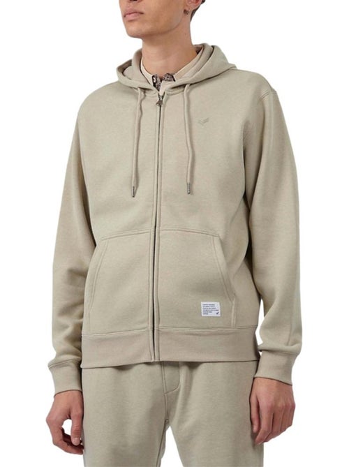 Sweat zippado bege para homem kaporal byla - Kiabi Sweat zippado bege para homem kaporal byla - Kiabi
