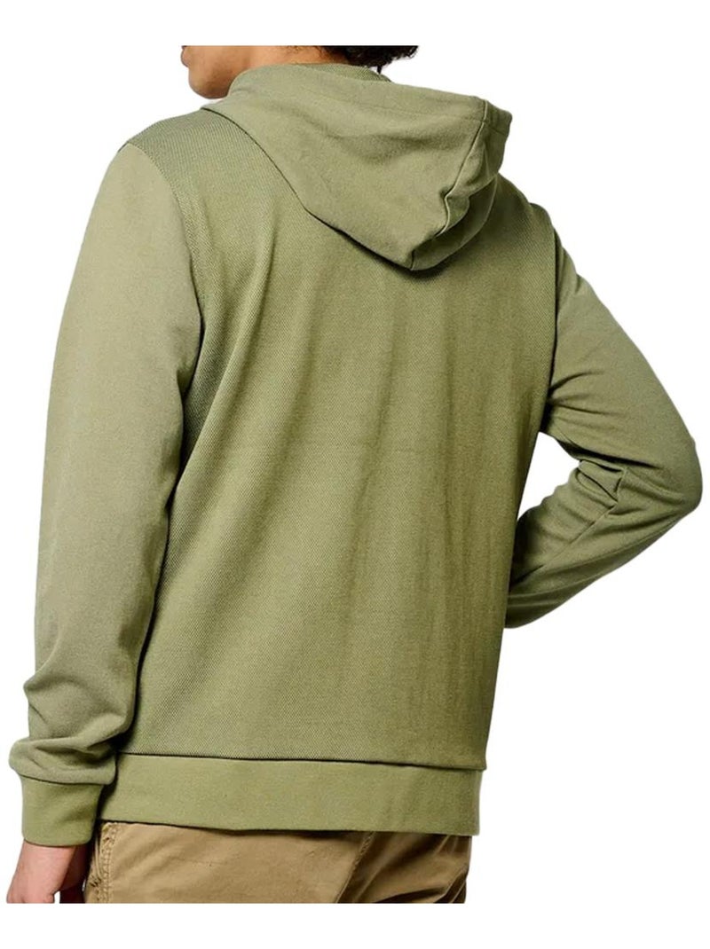 Sweat Zippado Kaki para Homem Kaporal LUBIN25EM33 Verde cáqui claro - Kiabi