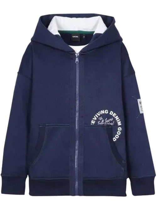 Sweat Zippado Kaporal MERRYH para Rapaz Azul-Marinho - Kiabi Sweat Zippado Kaporal MERRYH para Rapaz Azul-Marinho - Kiabi