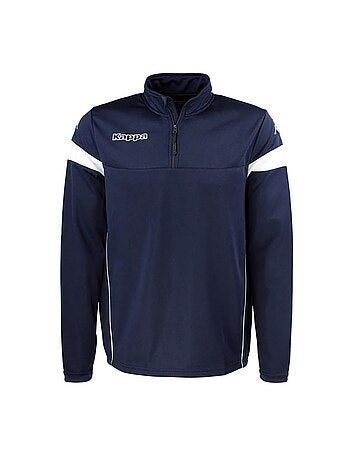 Sweat zippado kappa novare preto para homem