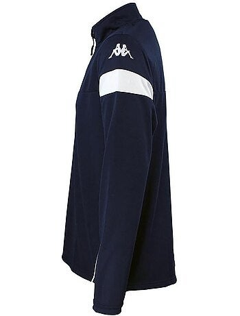 Sweat zippado kappa novare preto para homem