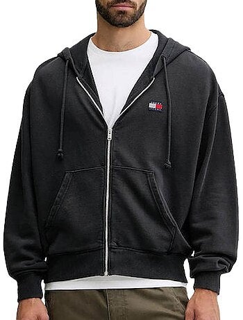 Sweat Zippado Preto para Homem Tommy Hilfiger DM0DM22080