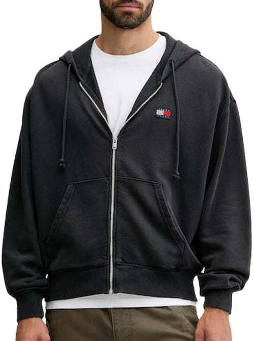 Sweat zippado preto para homem tommy hilfiger dm0dm22080 - Kiabi Sweat zippado preto para homem tommy hilfiger dm0dm22080 - Kiabi