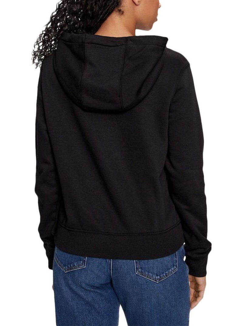 Sweat Zippado Preto para Mulher Tommy Hilfiger Flag Preto - Kiabi