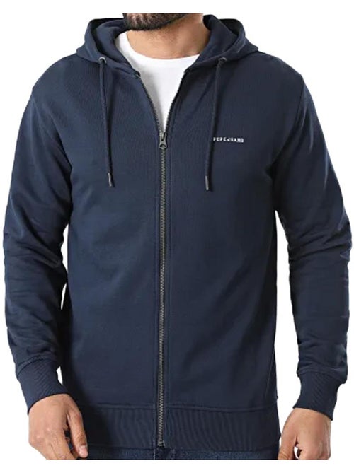 Sweat zippé azul marinho para homem pepe jeans - Kiabi Sweat zippé azul marinho para homem pepe jeans - Kiabi