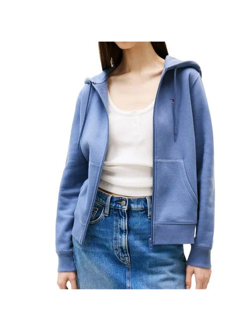 Sweat Zippé Azul para Mulher Tommy Hilfiger 19729 - Kiabi Sweat Zippé Azul para Mulher Tommy Hilfiger 19729 - Kiabi