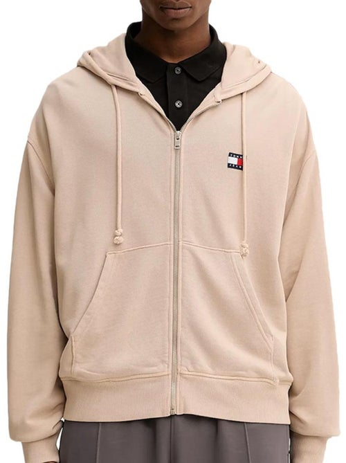 Sweat zippé bege para homem tommy hilfiger dm0dm22080 - Kiabi