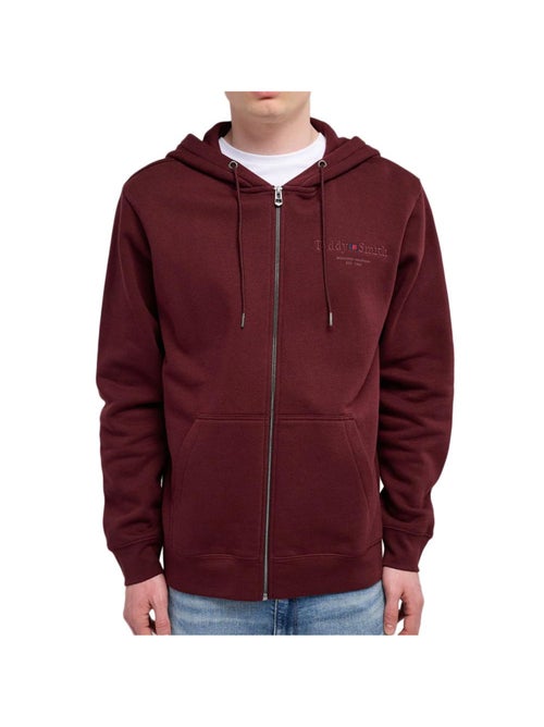 Sweat zippé bordeaux para homem teddy smith giclass 30j - Kiabi Sweat zippé bordeaux para homem teddy smith giclass 30j - Kiabi