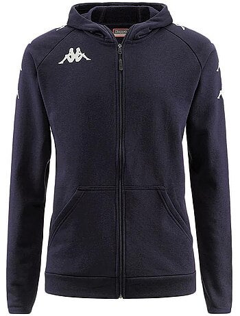 Sweat zippé kappa divieto para menino azul marinho