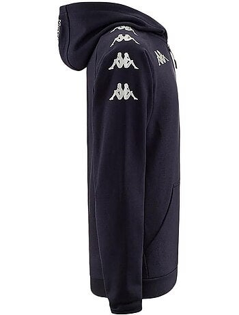 Sweat zippé kappa divieto para menino azul marinho