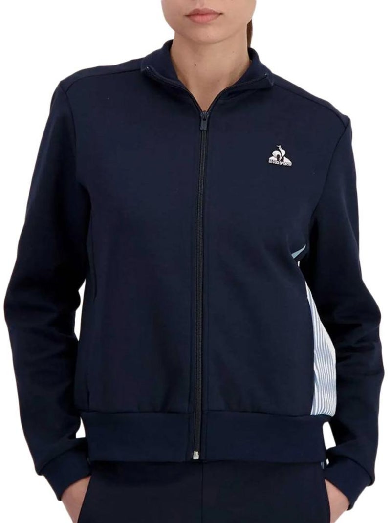 Sweat Zippé Le Coq Sportif N°1 Heritage para Mulher Azul Marinho Azul-marinho - Kiabi
