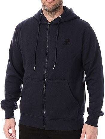 Sweat zippé lotto lt23 azul marinho para homem
