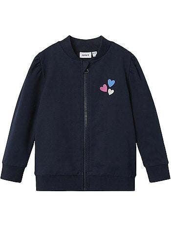 Sweat zippé name it fladine para menino azul marinho