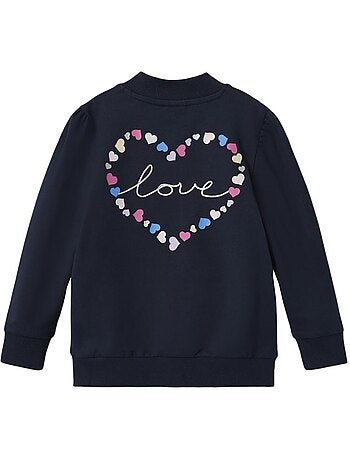Sweat zippé name it fladine para menino azul marinho