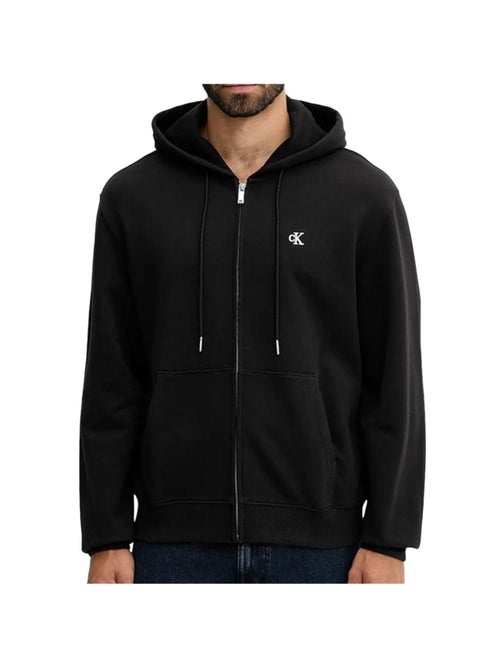 Sweat zippé preto de homem calvin klein jeans terry monogram - Kiabi Sweat zippé preto de homem calvin klein jeans terry monogram - Kiabi
