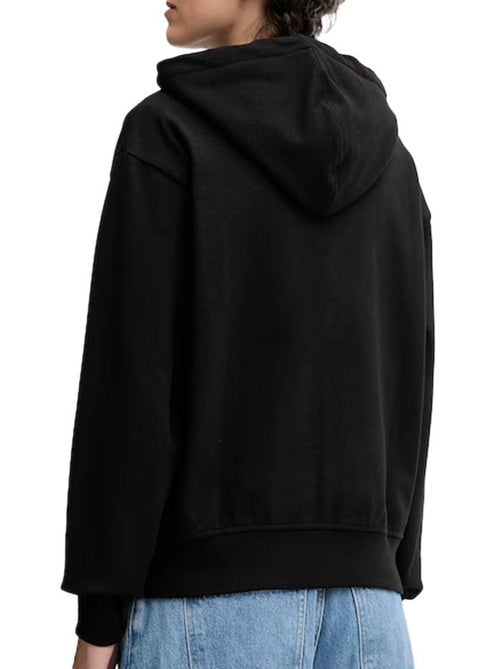 Sweat Zippé Preto Feminino Calvin Klein Jeans Archive - Kiabi Sweat Zippé Preto Feminino Calvin Klein Jeans Archive - Kiabi