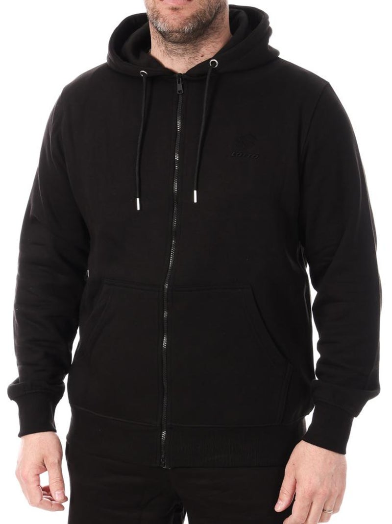 Sweat Zippé Preto para Homem Lotto LT23 Preto - Kiabi
