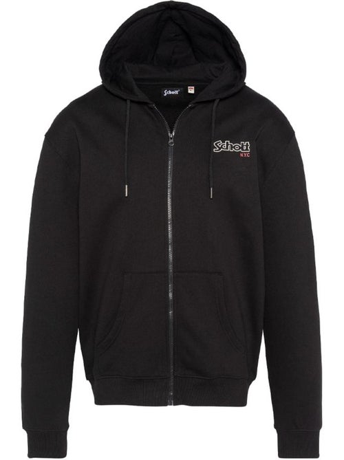 Sweat zippé preto para homem schott swhsam - Kiabi Sweat zippé preto para homem schott swhsam - Kiabi
