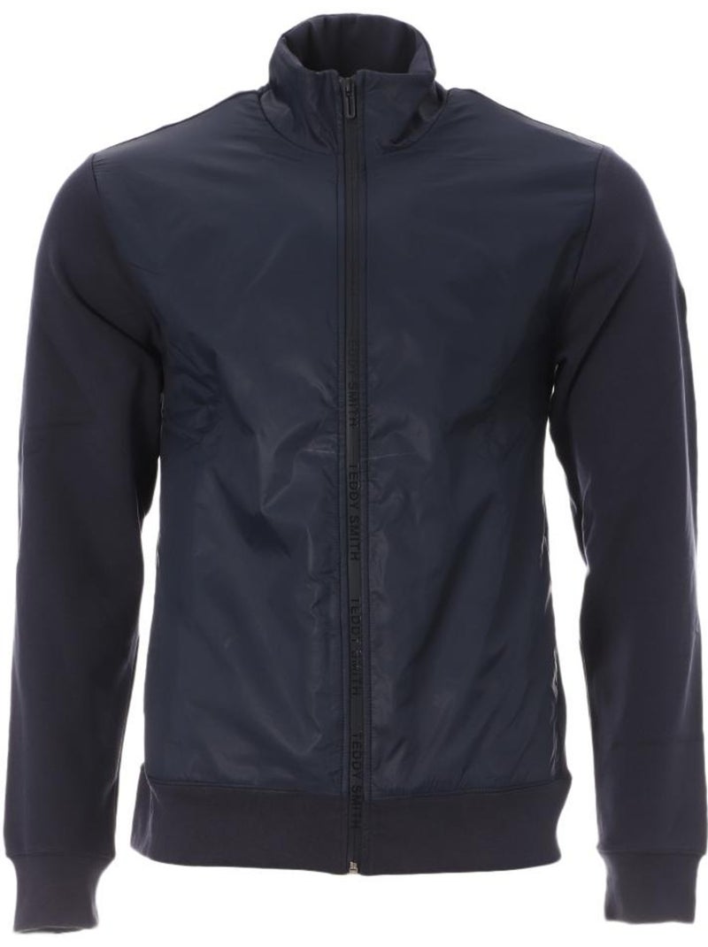 Sweat Zippé Teddy Smith Julen para Homem Azul Marinho Azul-marinho - Kiabi