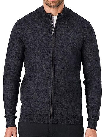 Sweat zippé teddy smith martyn para homem azul-marinho