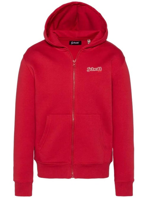 Sweat Zippé Vermelho para Menino Schott - Kiabi Sweat Zippé Vermelho para Menino Schott - Kiabi