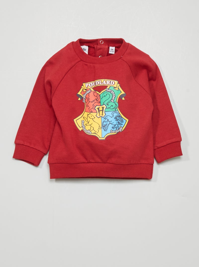 Sweatshirt  - Harry Potter  - Vermelha Bordô - Kiabi