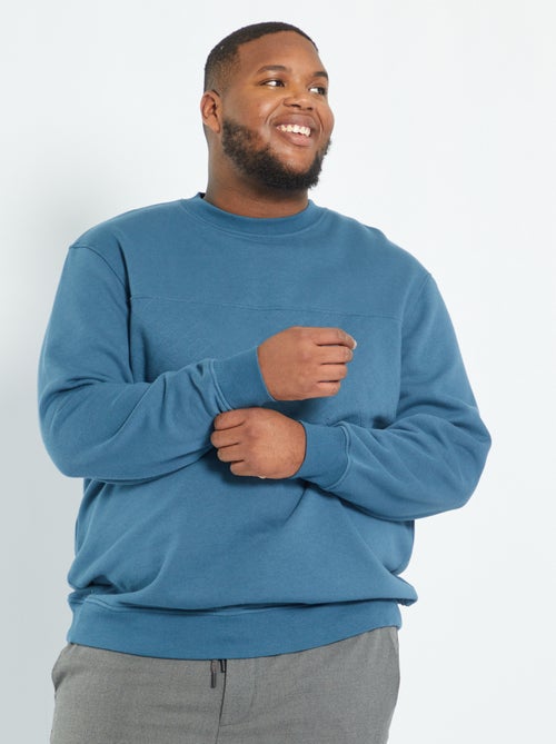 Sweatshirt acolchoada em moletão - Kiabi