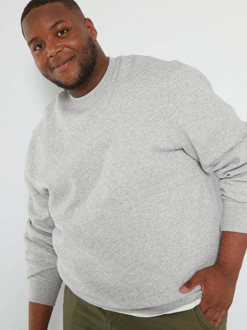 Sweatshirt acolchoada em moletão - Kiabi