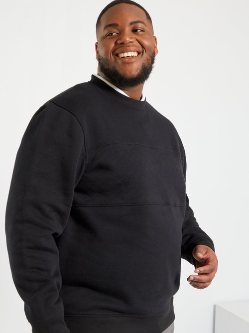 Sweatshirt acolchoada em moletão - Kiabi