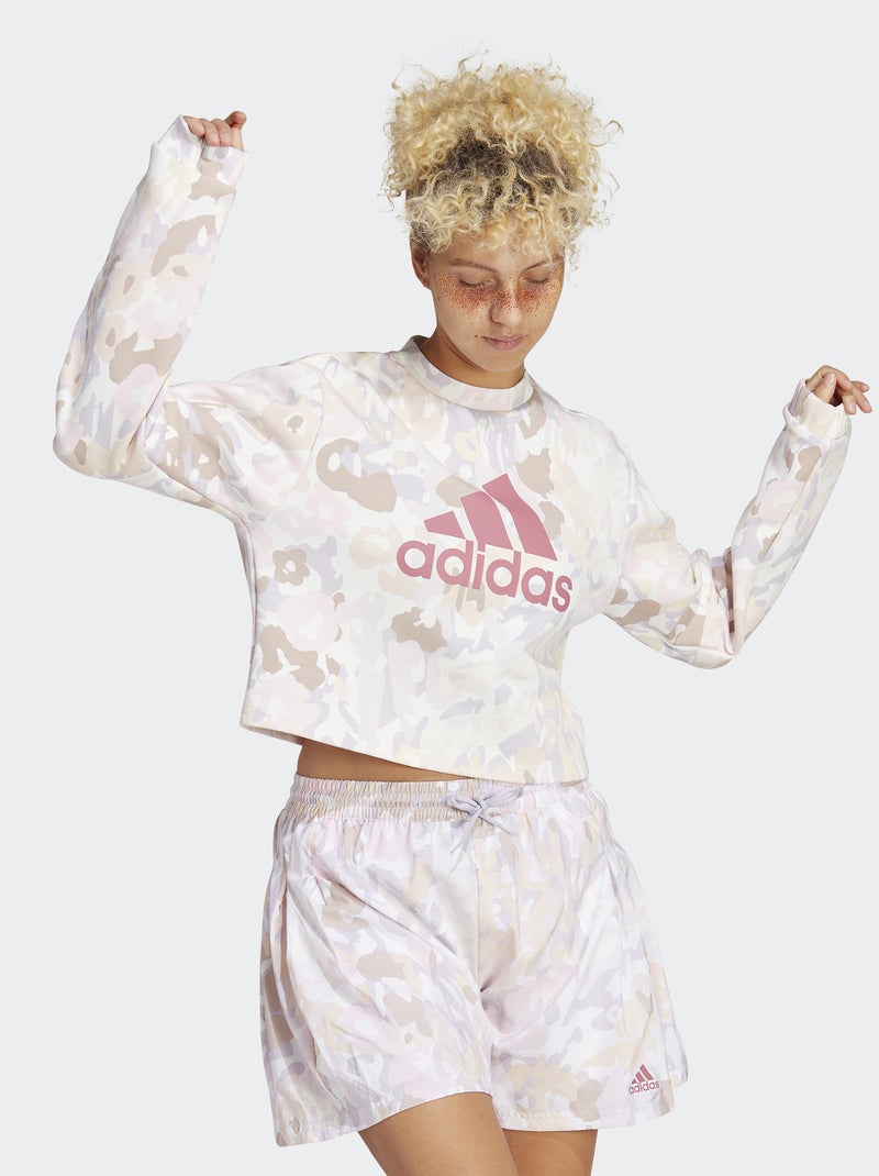 Sweatshirt 'adidas' de gola redonda BRANCO - Kiabi