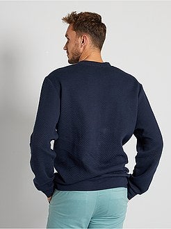 Sweatshirt almofadada com motivo aos ziguezagues +1,90 m - Kiabi