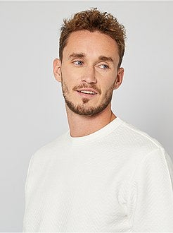 Sweatshirt almofadada com motivo aos ziguezagues +1,90 m - Kiabi