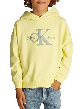 Sweatshirt Amarelo para Rapaz Calvin Klein Jeans Ottoman Mono