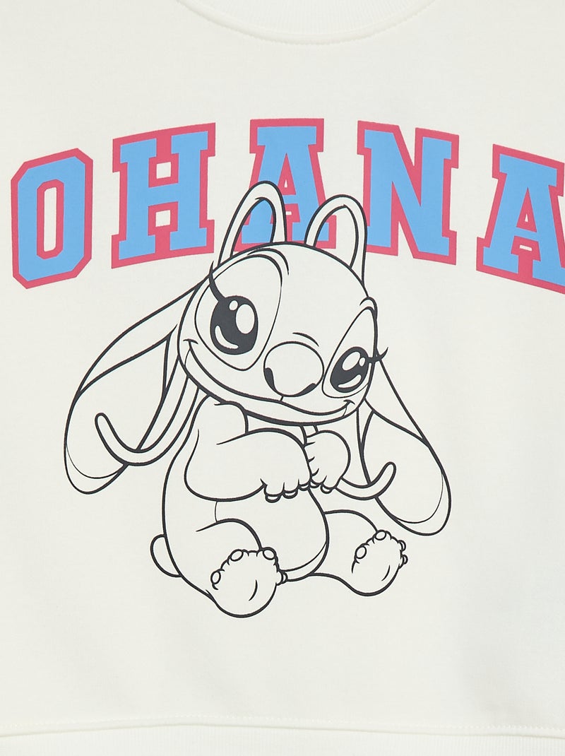 Sweatshirt 'Angel 'Disney' Branco - Kiabi