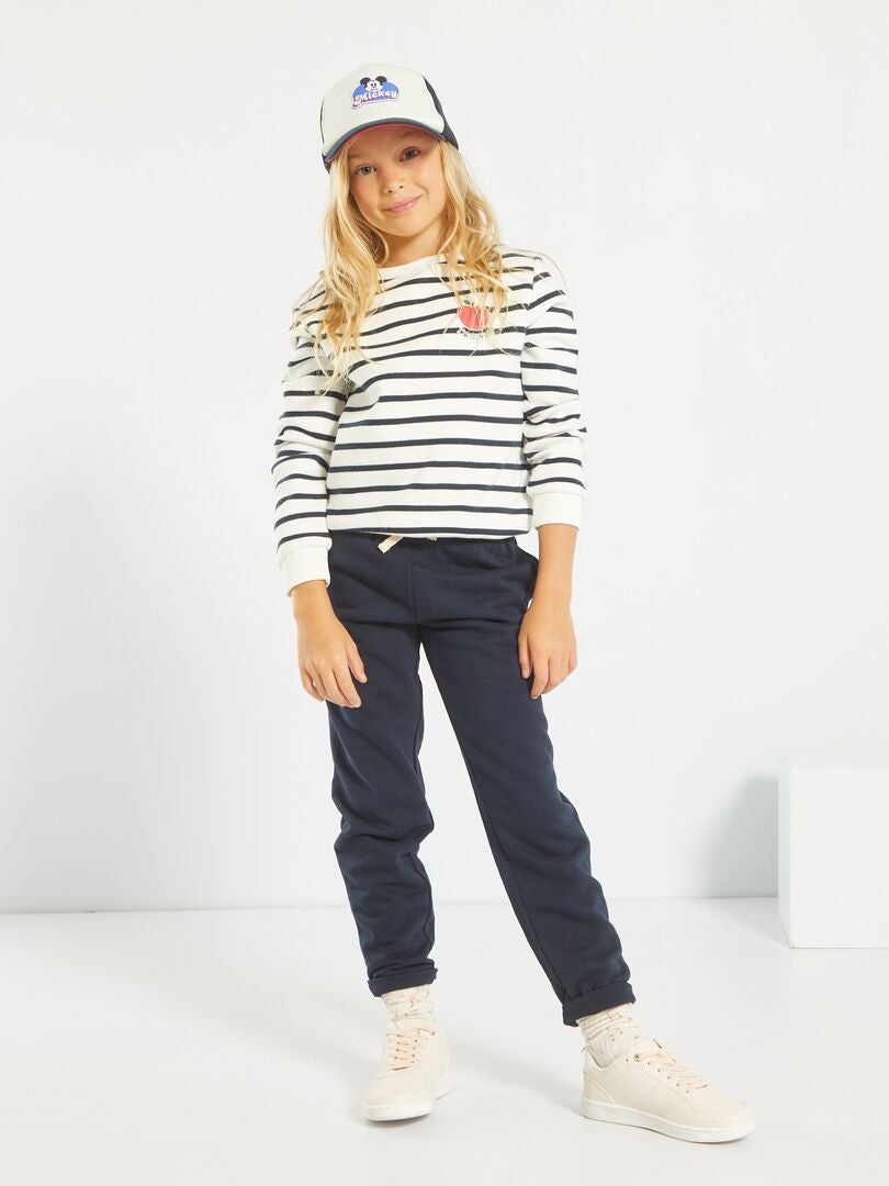 Sweatshirt às riscas 'maçã' BRANCO - Kiabi