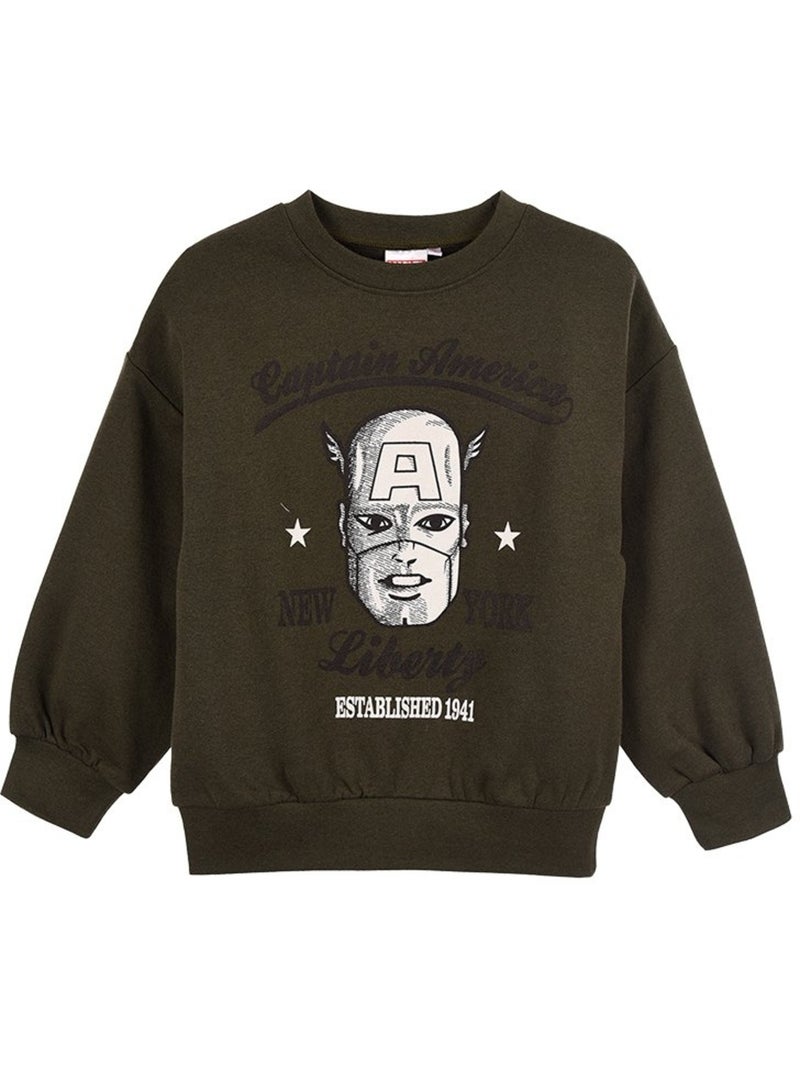 Sweatshirt avengers menino | licença oficial Cáqui - Kiabi