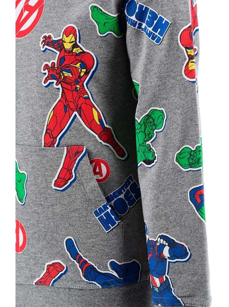 Sweatshirt avengers menino | licença oficial Cinza - Kiabi