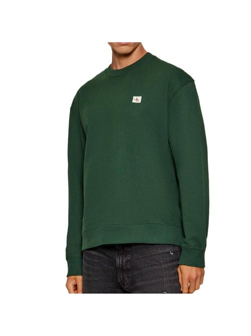 Sweatshirt azul calvin klein jeans terry com emblema para homem - Kiabi Sweatshirt azul calvin klein jeans terry com emblema para homem - Kiabi