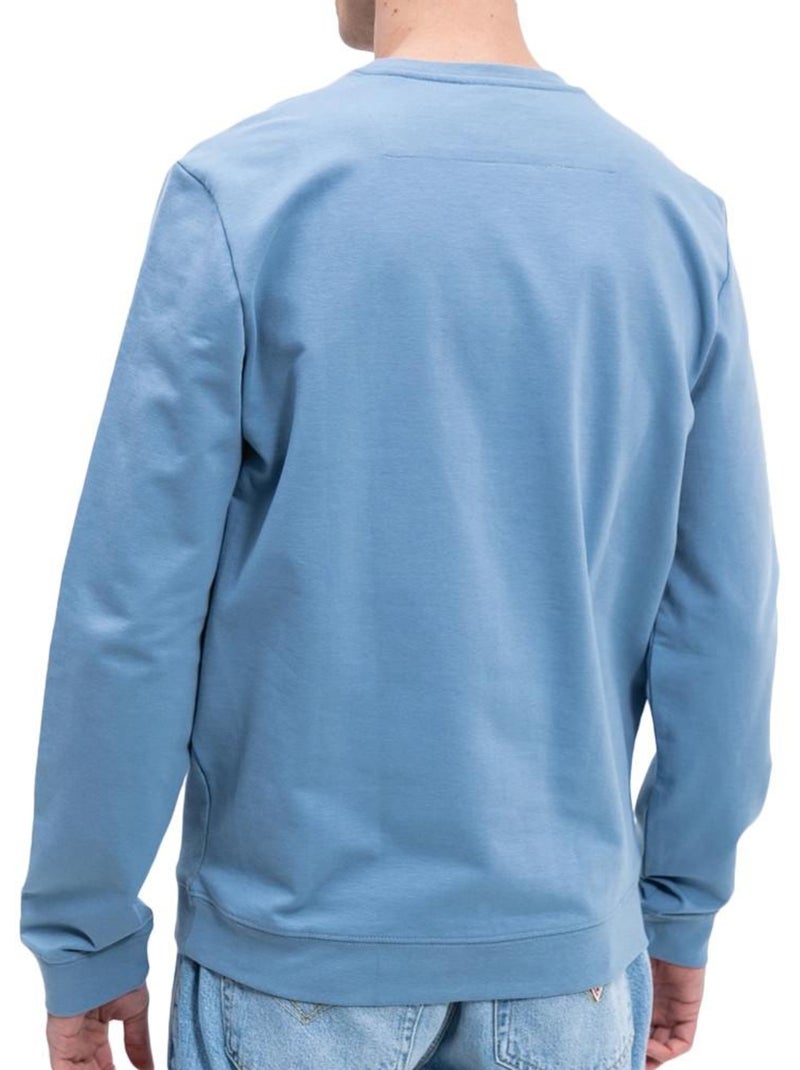 Sweatshirt azul guess com logótipo triângulo para homem Azul claro - Kiabi