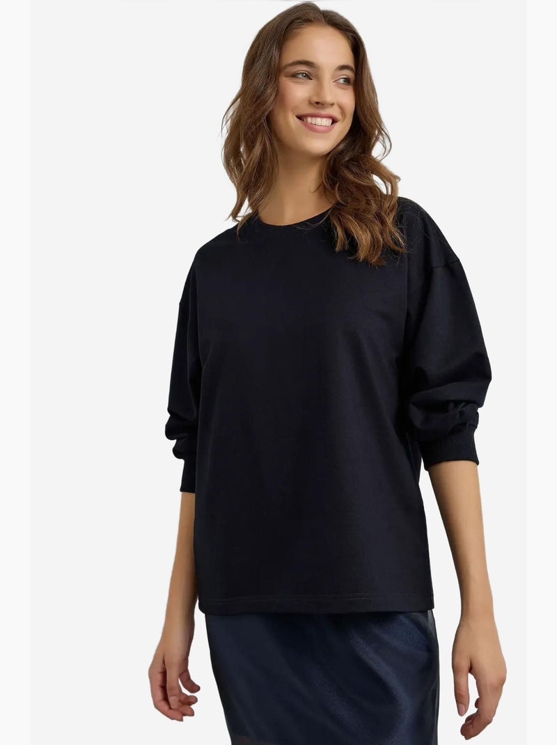 Sweatshirt azul marinho hiccup Azul - Kiabi
