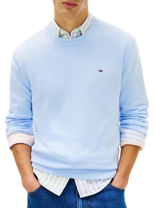 Sweatshirt Azul Slim Fit Tommy Hilfiger para Homem - Kiabi Sweatshirt Azul Slim Fit Tommy Hilfiger para Homem - Kiabi