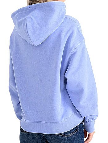 Sweatshirt Azul Tommy Hilfiger com Badges para Mulher