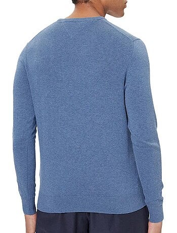 Sweatshirt azul tommy hilfiger essential para homem