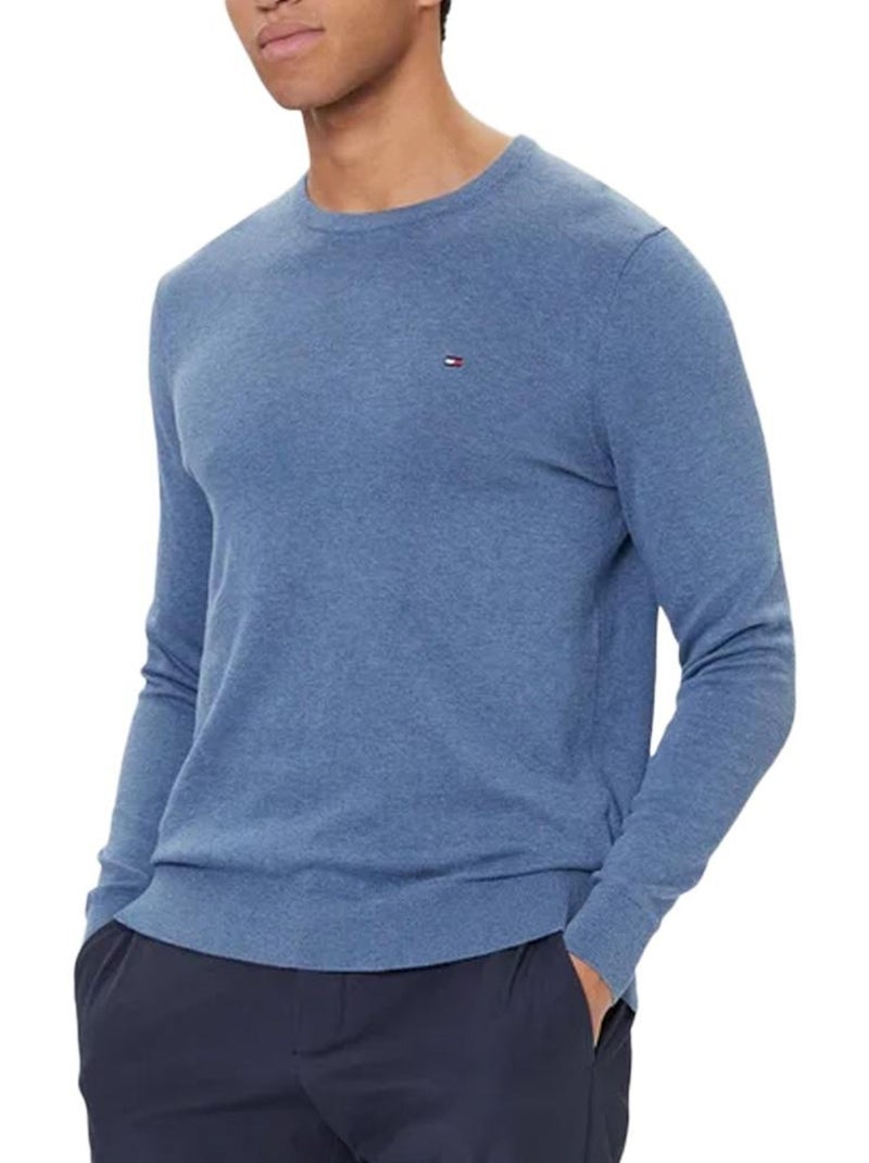 Sweatshirt Azul Tommy Hilfiger Essential para Homem Azul - Kiabi